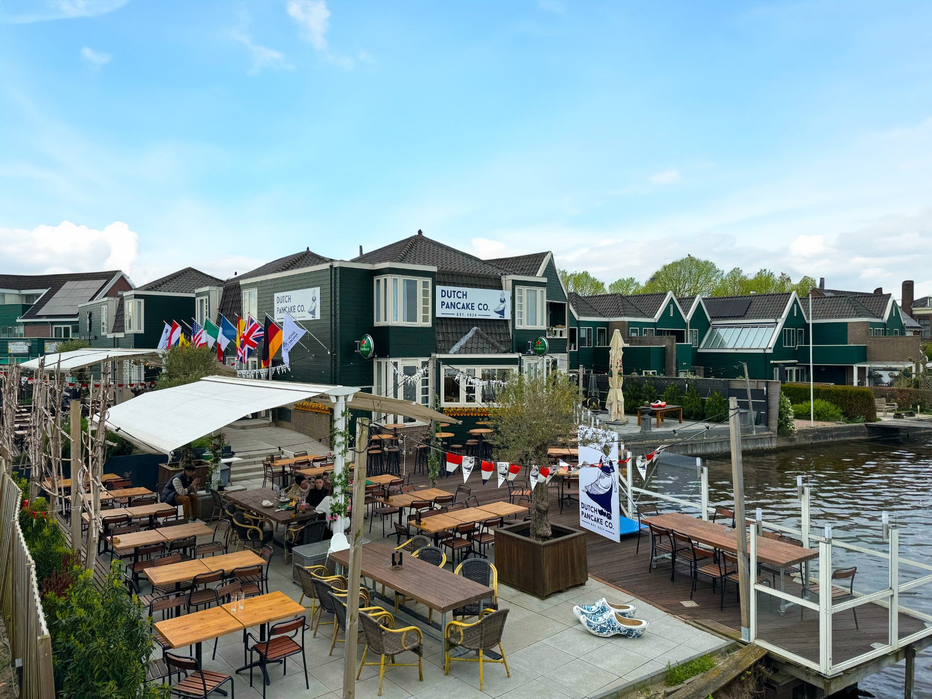 Restaurant terrace at Boutique Hotel Zaandijk